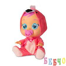 Интерактивна плачеща кукла CRYBABIES FANCY FLAMINGO 97056